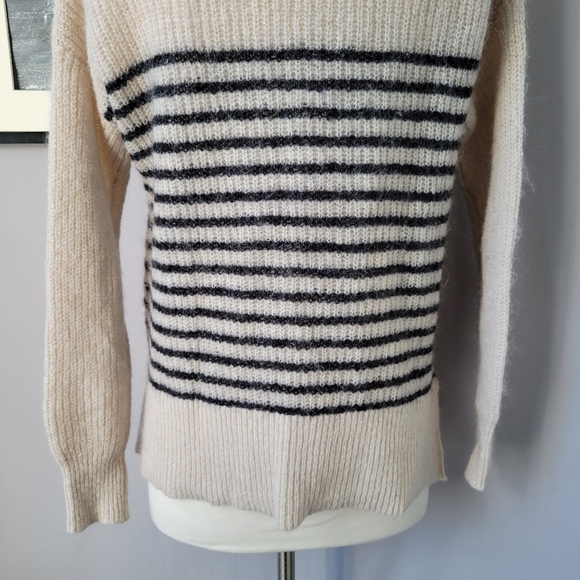 Ahlens Swedish Stripe Mohair Wool Knitted Pullover Sweater XS - Picture 5 of 12
